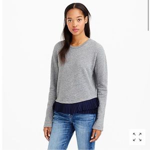 J.Crew Ruffle Hem Sweatshirt